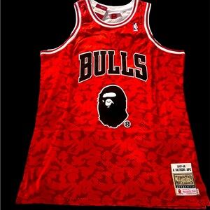 NWT’s Mitchell & Ness Bape Chicago Bulls Jersey